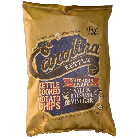 1 IN 6 SNACKS Carolina Salt & Balsamic Vinegar Potato Chips 2 oz Bagged 10605